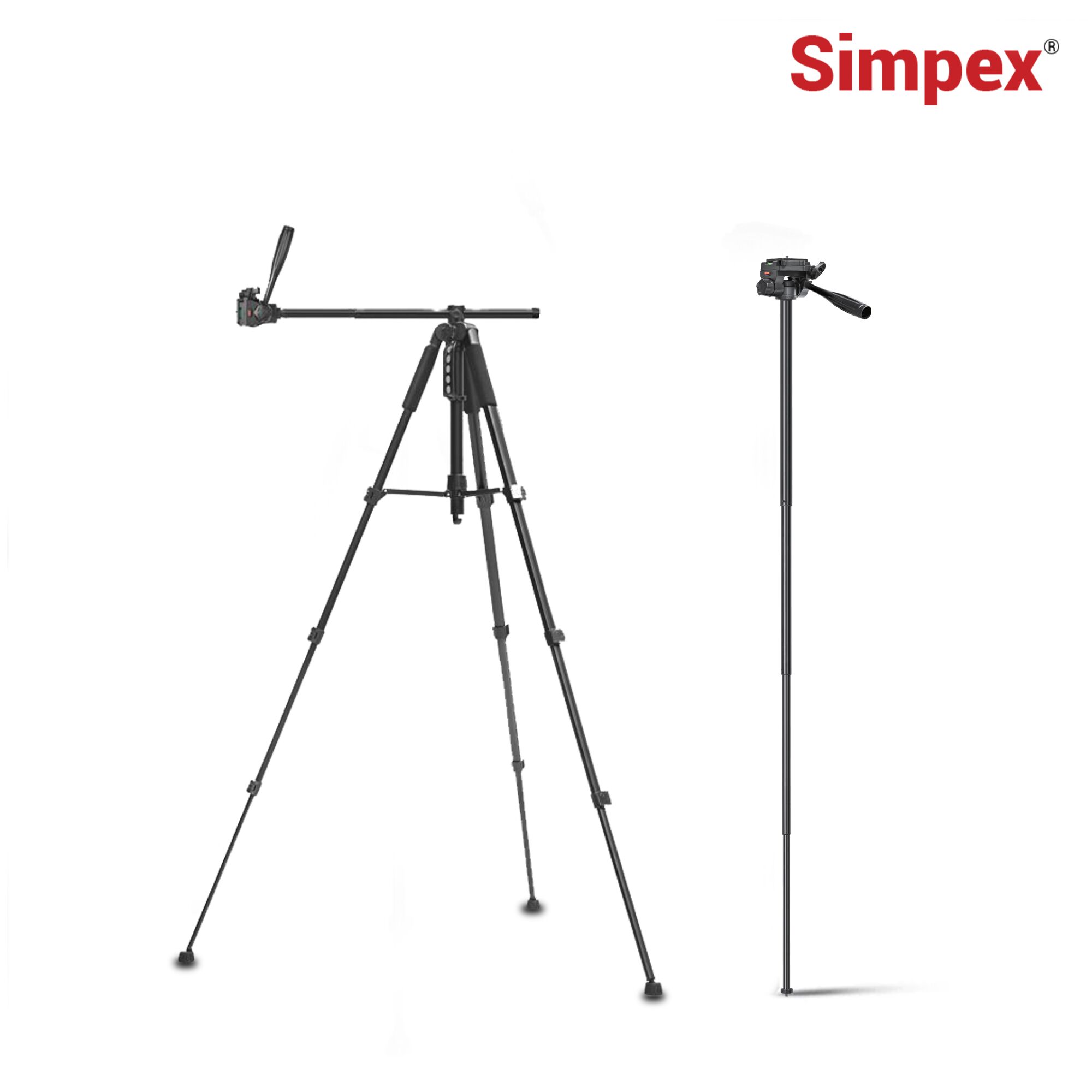 Tripod 790 pro Front Image Simpex Professional Tripod Cum Monopod 790 PRO